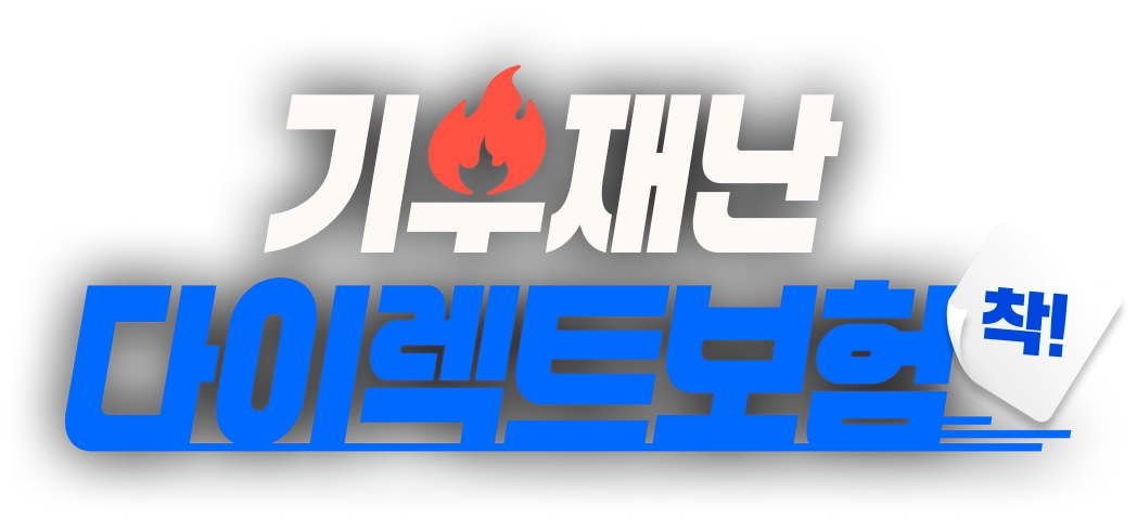 기후재난 다이렉트보험 착!