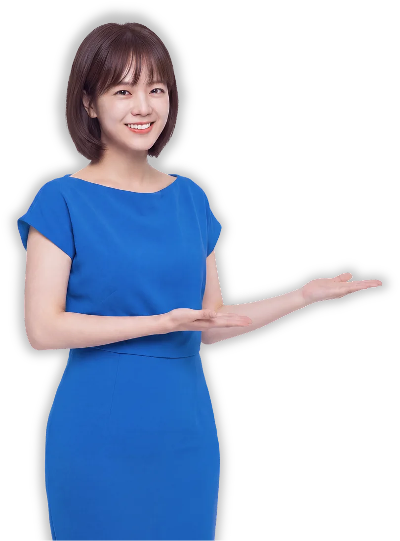 상품을 안내하는 모델